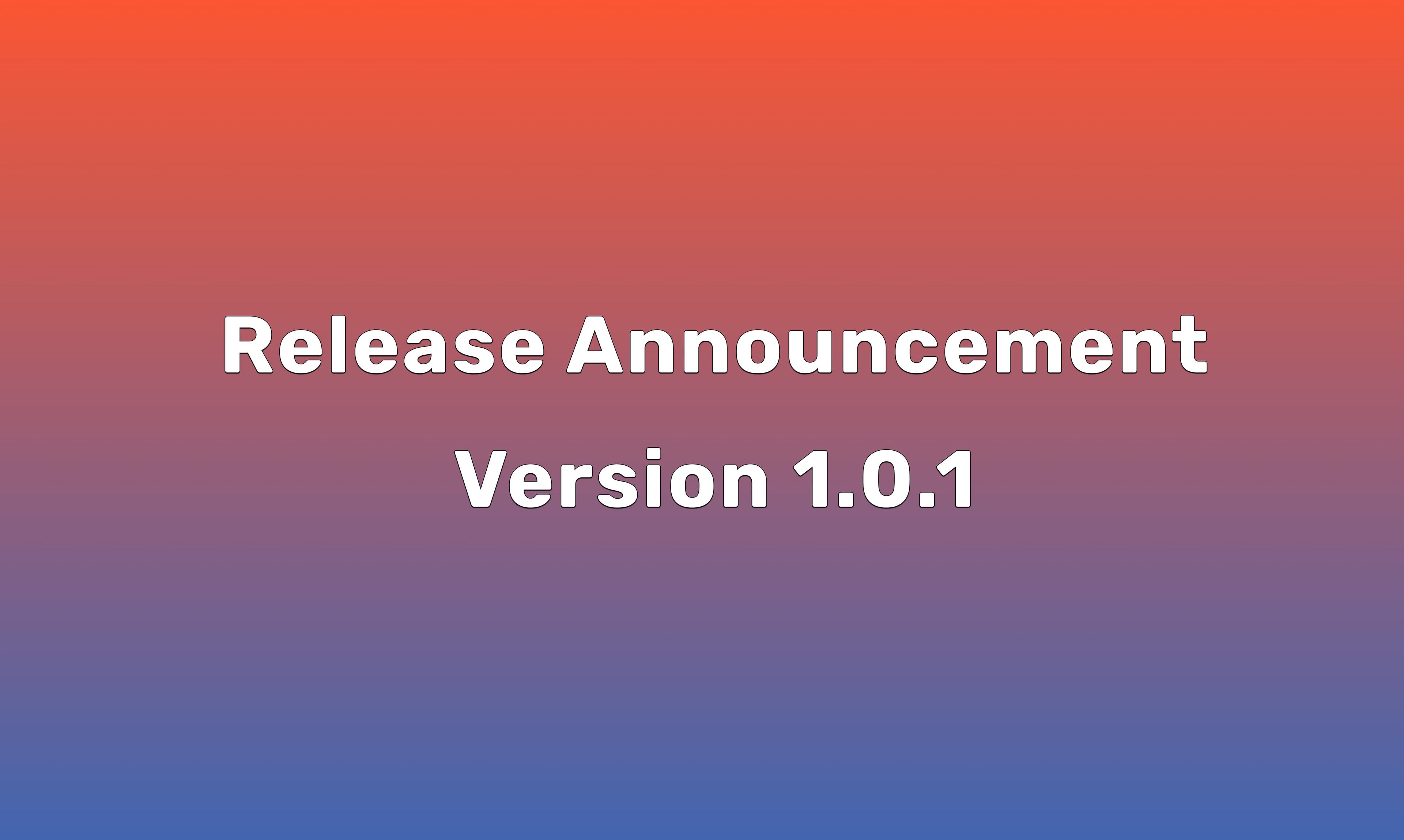Release 1.0.1