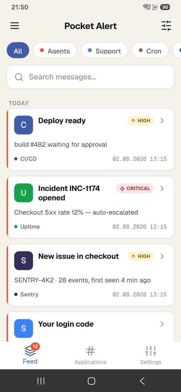 Pocket Alert on Android