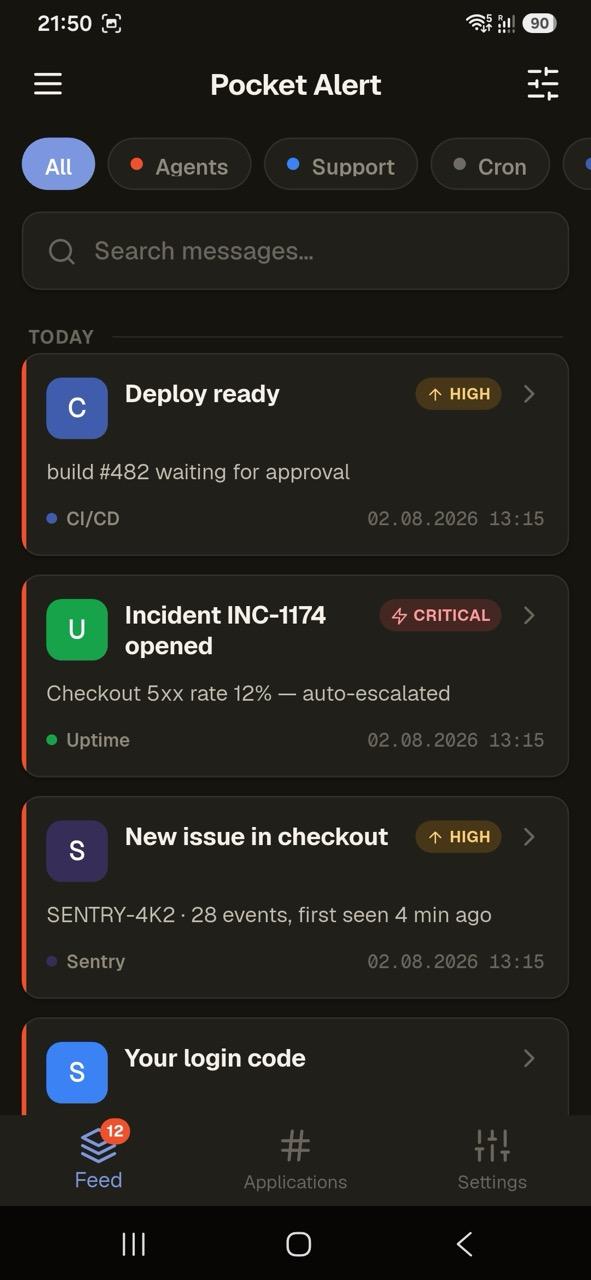 Pocket Alert on Android