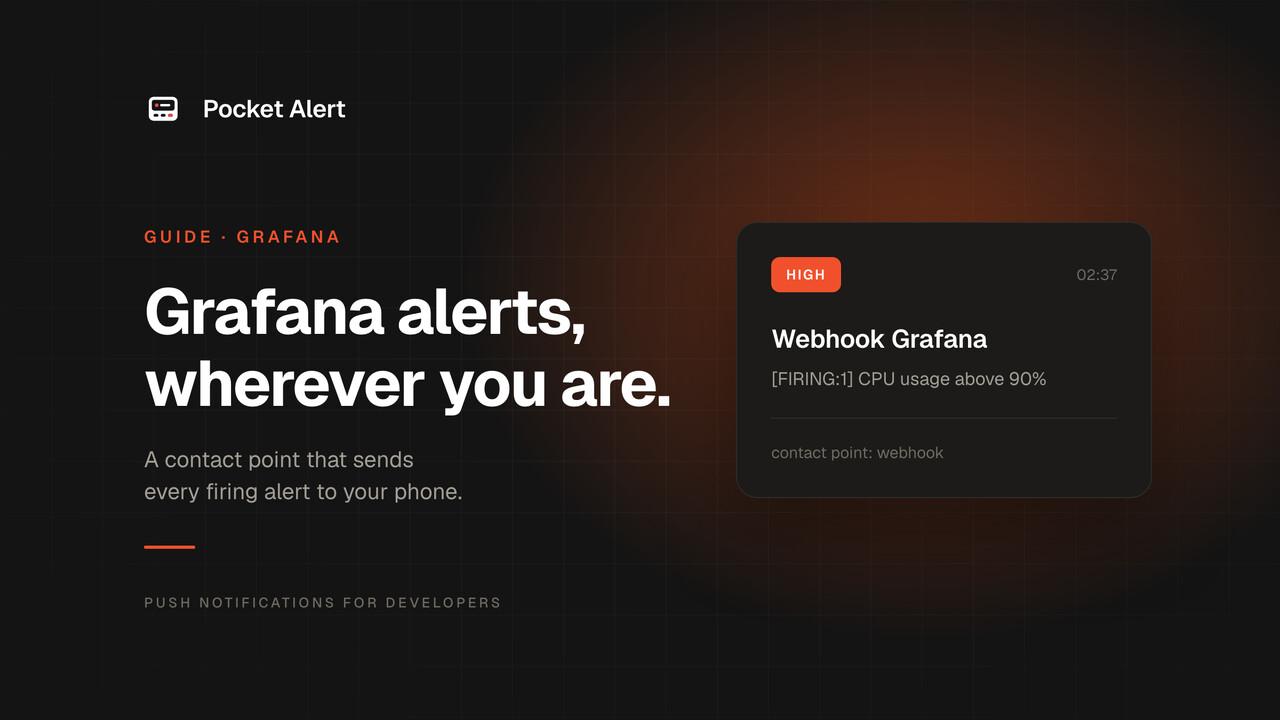 How to integrate Grafana into Pocket Alert?