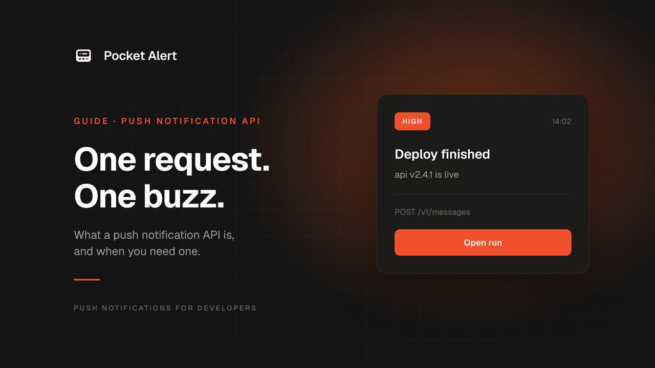 What is a push notification API, and when do you need one?
